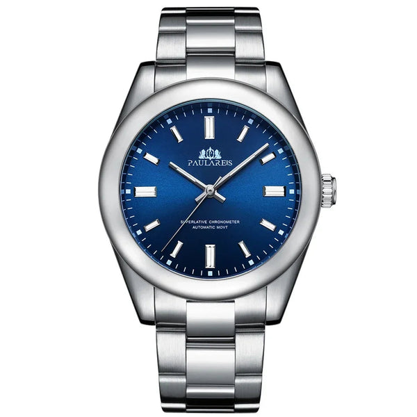 Luxury Automatic Men’s Rainbow Stainless Steel Mechanical Watch Design