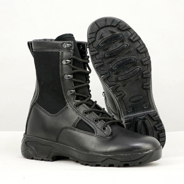 Men’s Genuine Leather Tactical Combat Boots for Outdoor Adventures