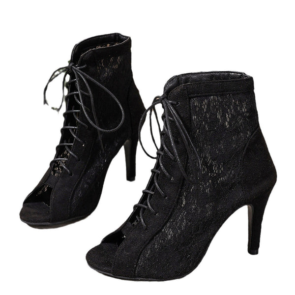 Hollow Fish Mouth High-Heel Sandals for Fashionable Elegant Style